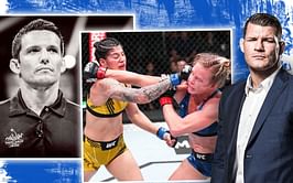Michael Bisping believes referee Jason Herzog should've ended Holly Holm's clinches against Ketlen Vieira at UFC Fight Night