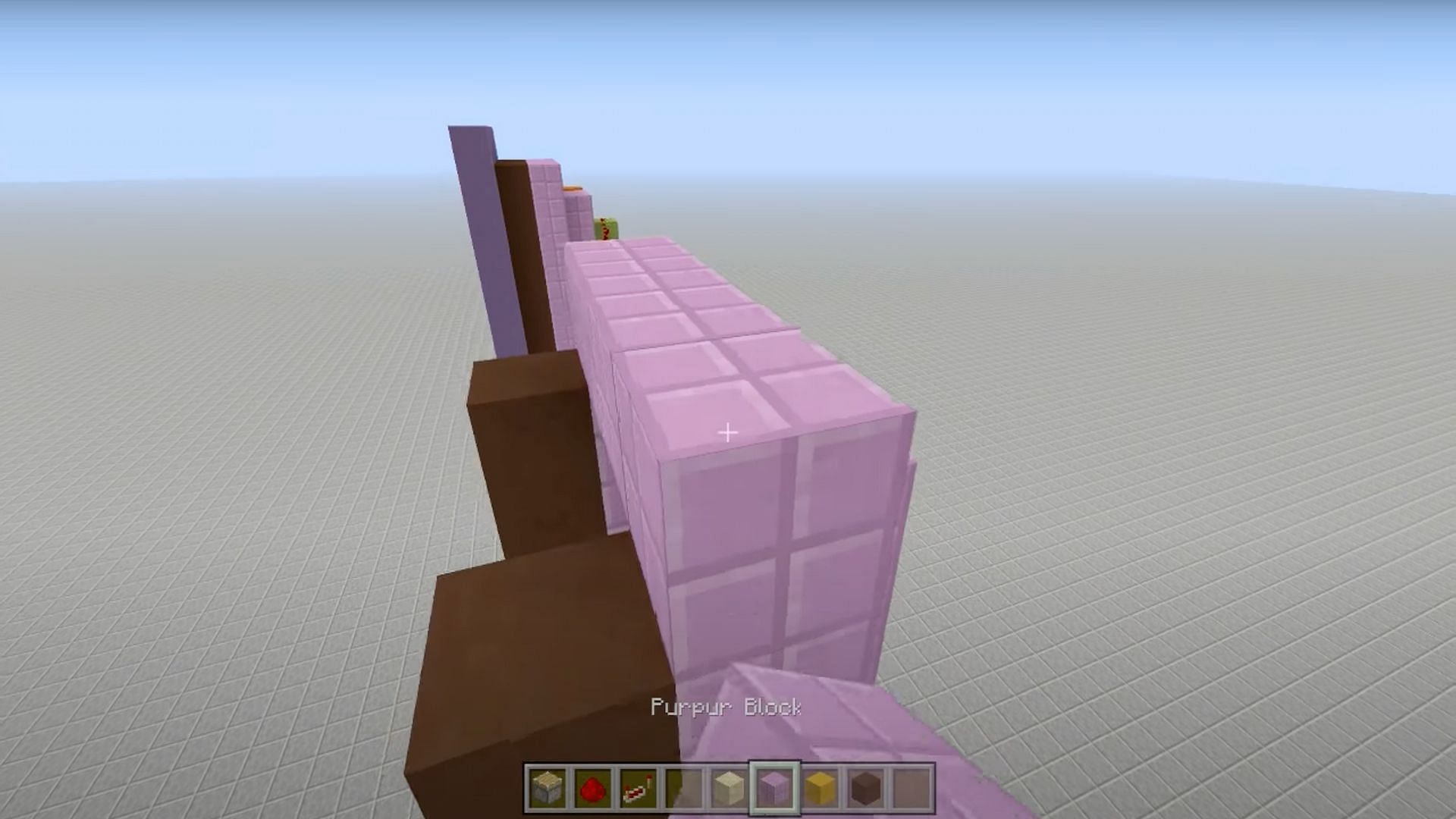 Players should add 1 row of blocks across the top as a roof (Image via Fed X Gaming/YouTube)