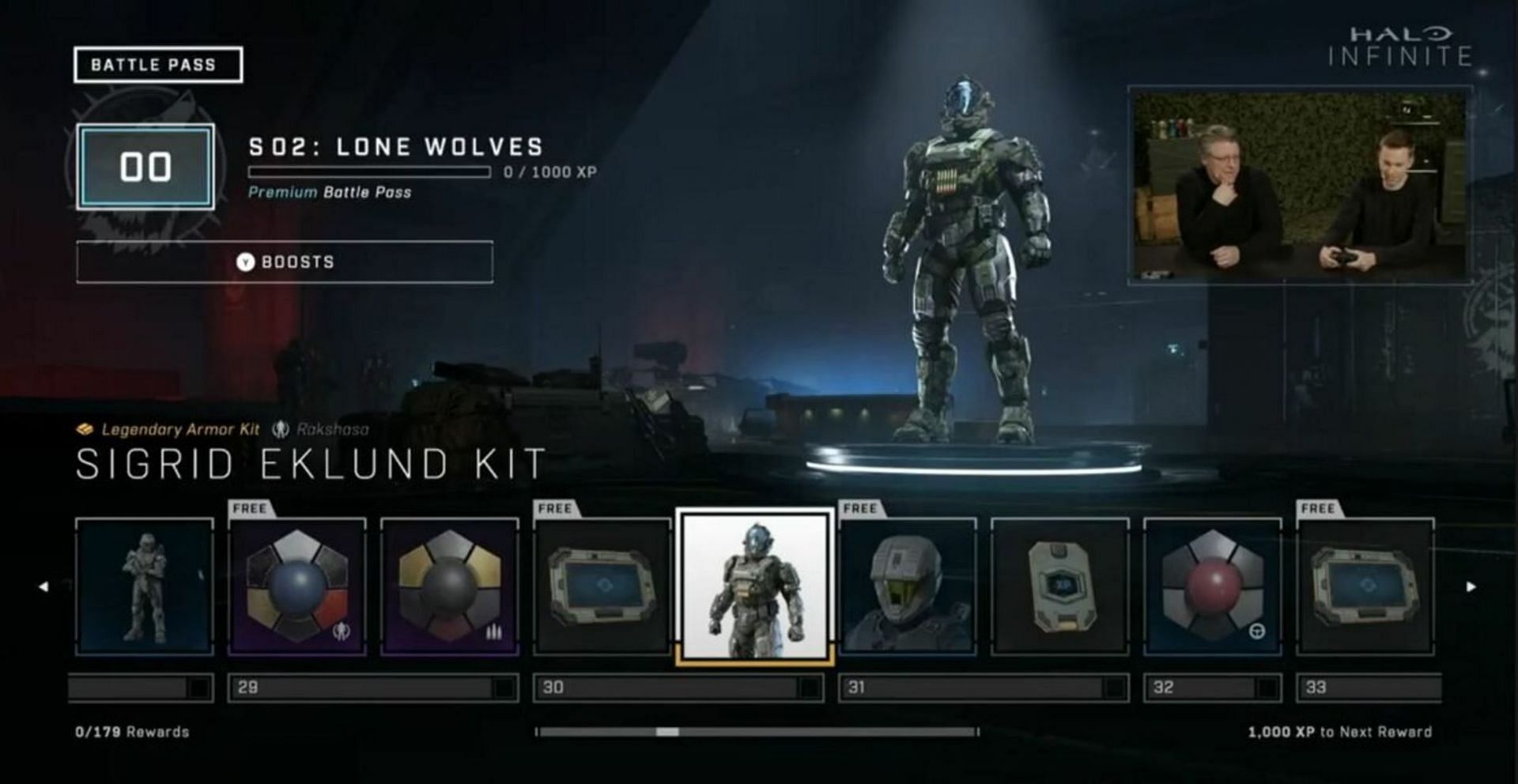 The Sigrid Eklund kit in Halo Infinite (Image via Microsoft/Sick Retina on YouTube)