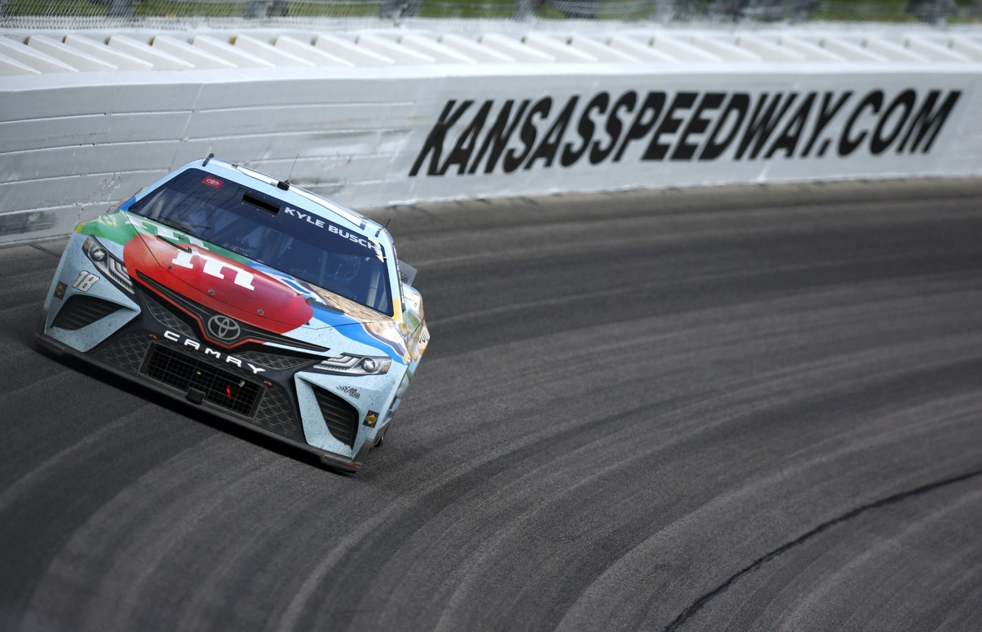 Kyle Busch drives during the 2022 NASCAR Cup Series AdventHealth 400 at Kansas Speedway in Kansas City, Kansas. (Photo by Sean Gardner/Getty Images)