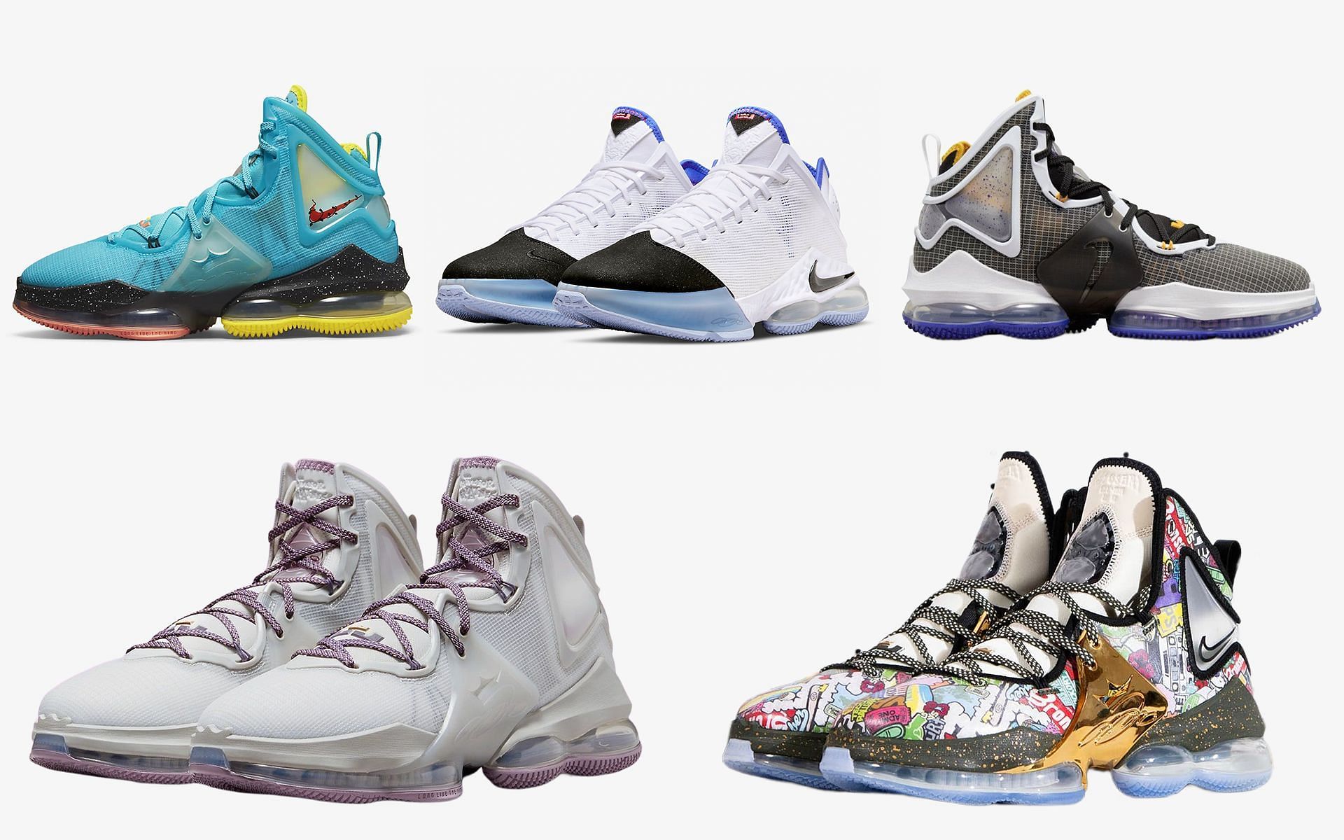 5 best Nike LeBron 19 colorways of all time (Image via Sportskeeda)