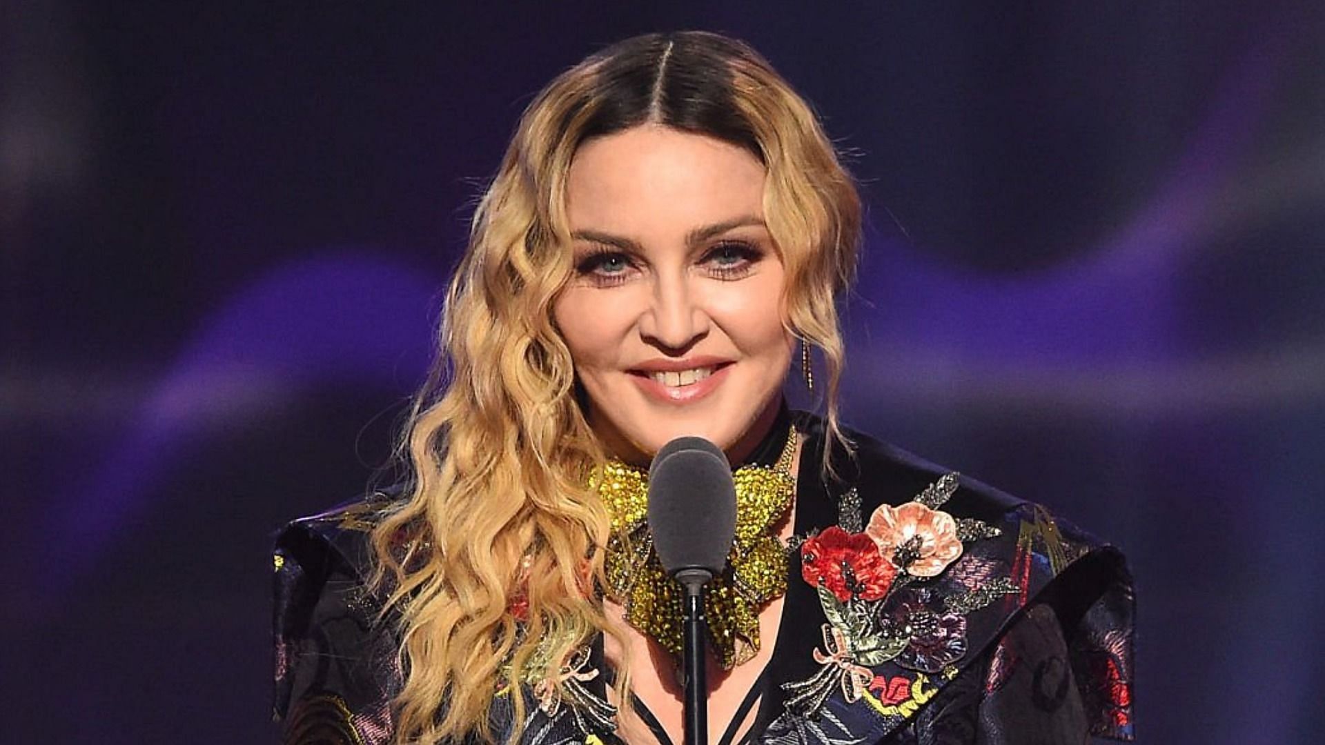 Madonna has launched her NFT collection in collaboration with Beeple (Image via Nicholas Hunt/Getty Images)