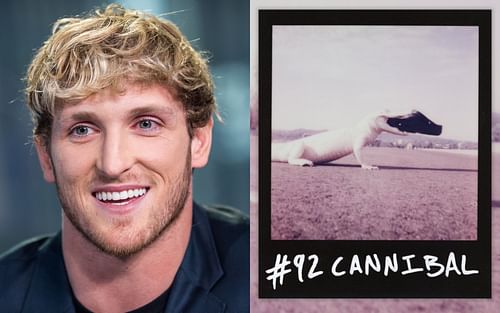 Logan Paul (left) and #92 Cannibal (left)