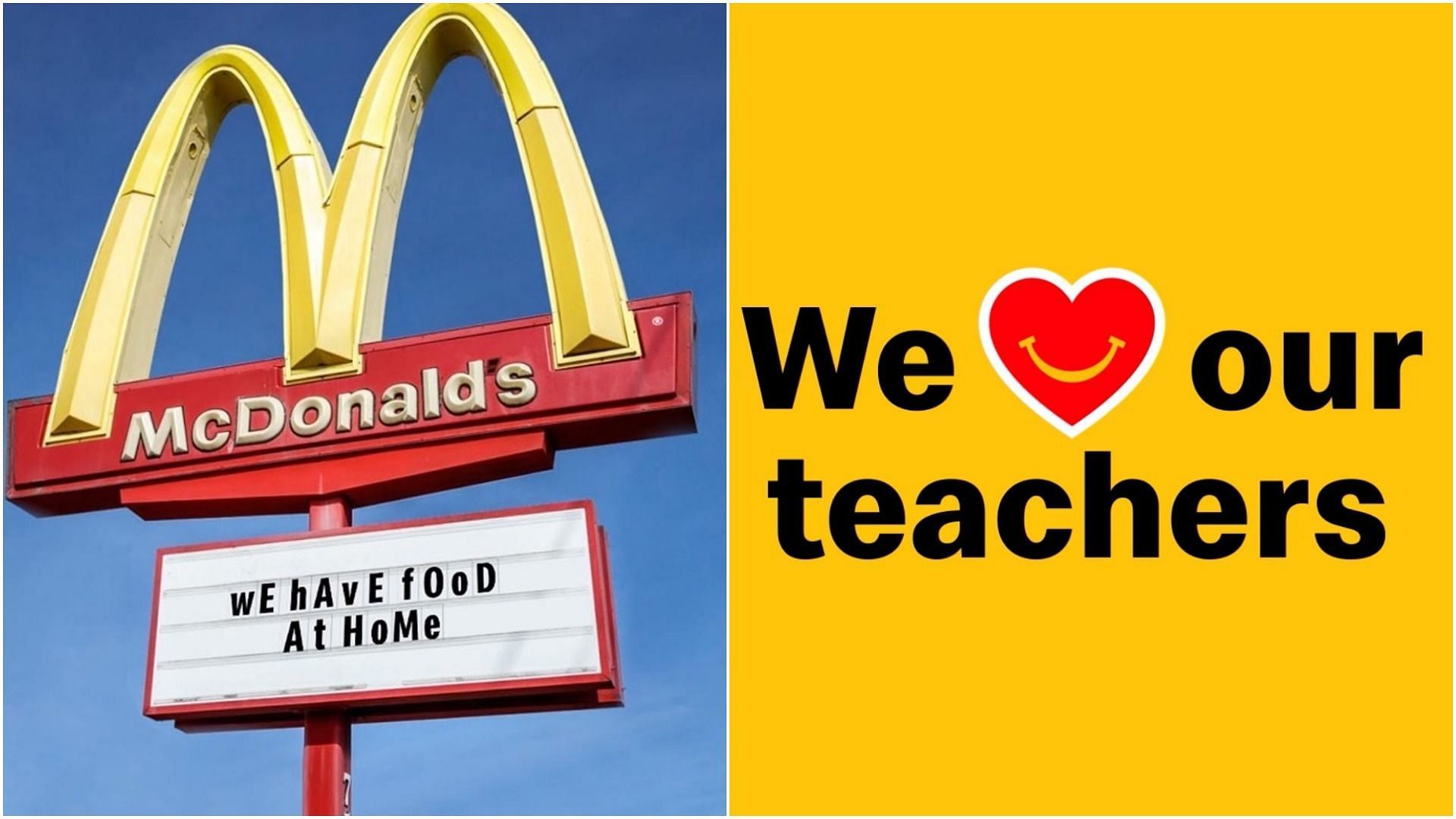 McDonald's celebrates National Teachers' Day by offering free drinks