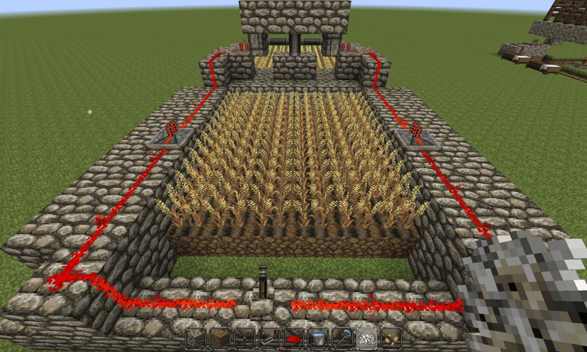 Achieving an automatic crop farm can be done in multiple ways (Image via WolfCommander13/Instructables)