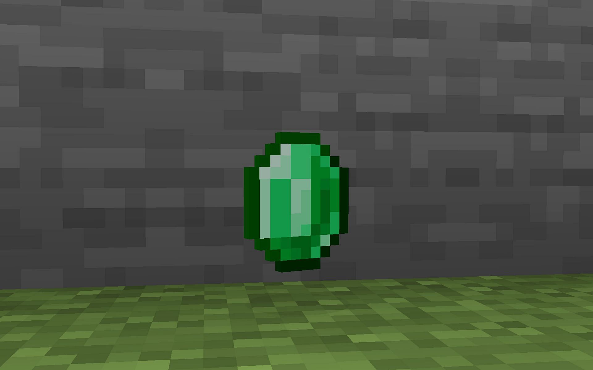 Emeralds (Image via Minecraft)