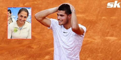 Tamira Paszek [inset] believes Carlos Alcaraz is ready to win a Slam this year.