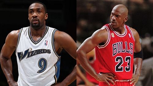 Gilbert Arenas and Michael Jordan (Photo: The SportsRush)