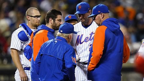 Max Scherzer exited last night's New York Met's game against the St. Louis Cardinals with an injury.