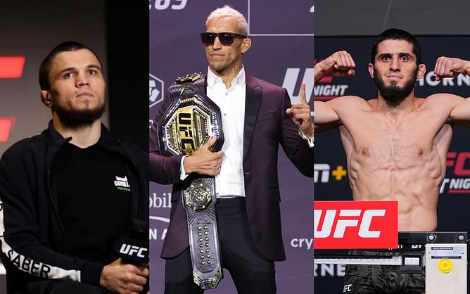 Umar Nurmagomedov joins Islam Makhachev in calling Charles Oliveira "afraid"