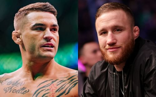 Dustin Poirier (left), Justin Gaethje (right)