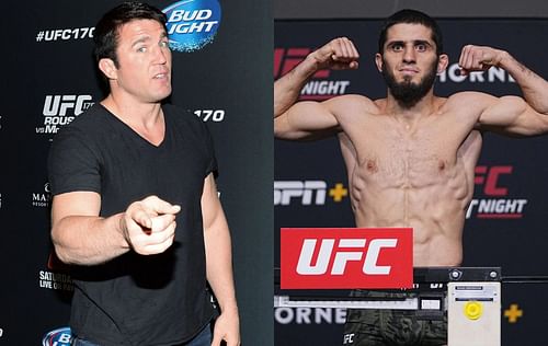 Chael Sonnen (left) & Islam Makhachev (right)