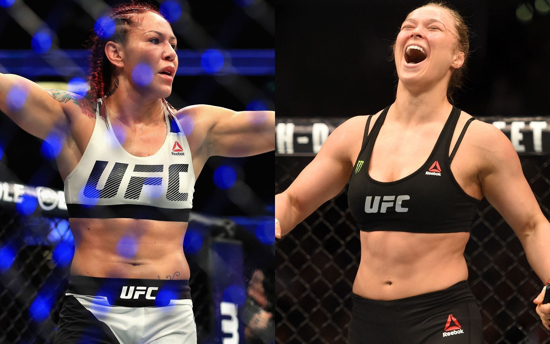 Cris Cyborg (left) and Ronda Rousey (right) (Image via Getty)