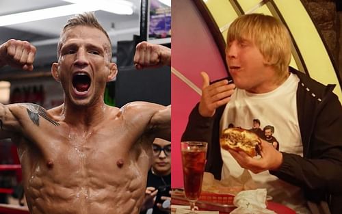 T.J. Dillashaw (left), Paddy Pimblett (right) [Image courtesy of @wwlmma on Instagram]