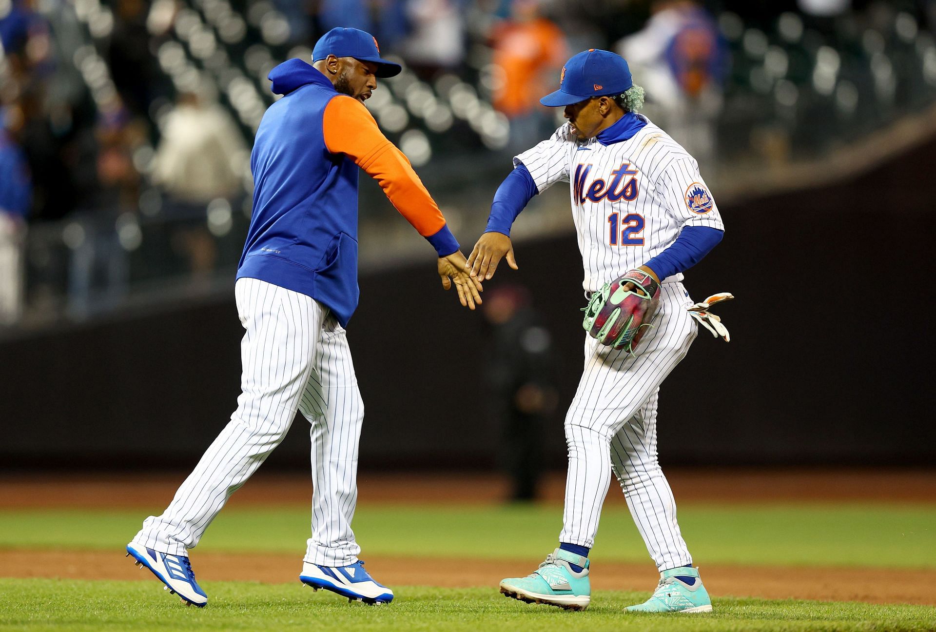 The New York Mets celebrate a victory