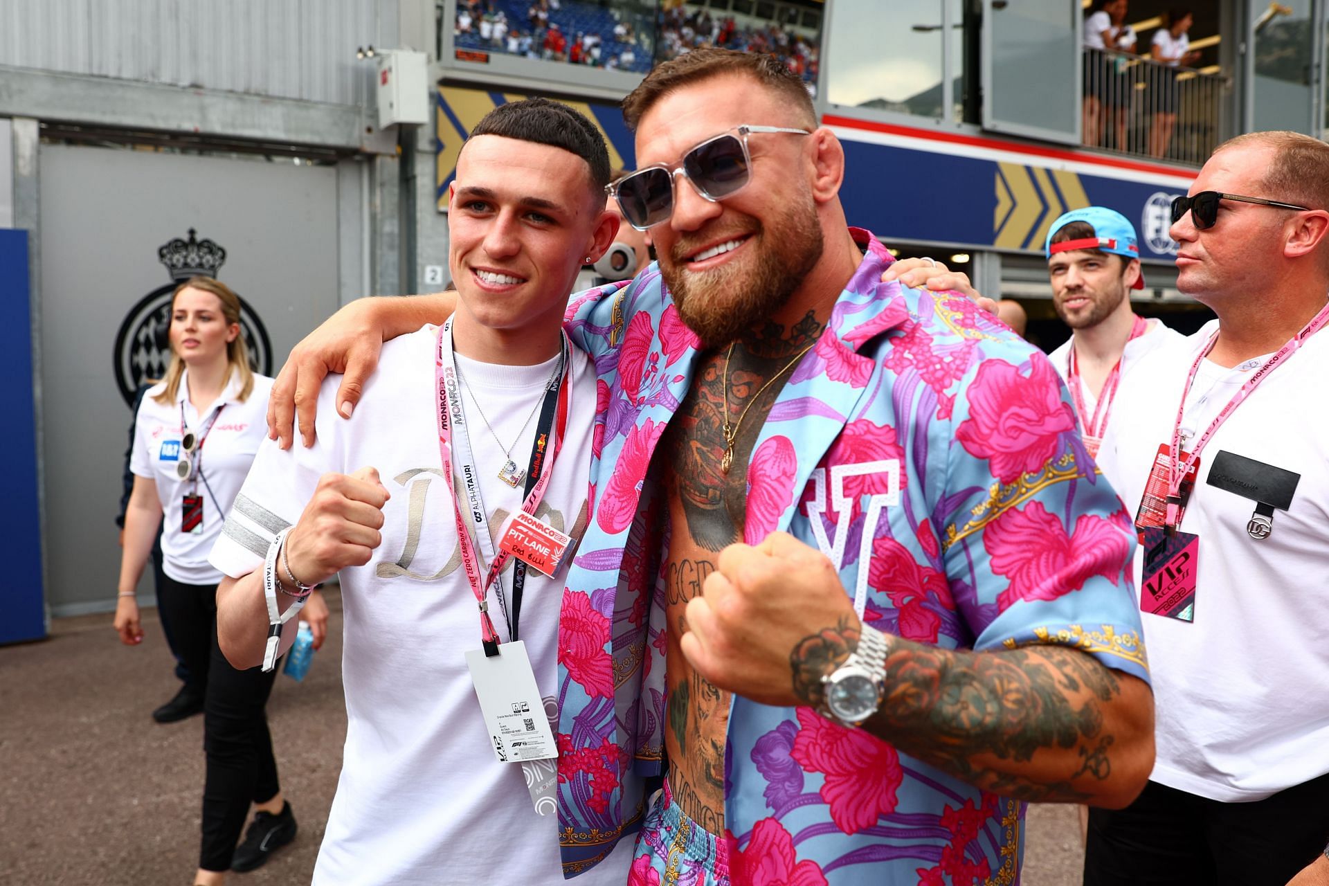 Conor McGregor attended the qualifying session of the 2022 Monaco Grand Prix