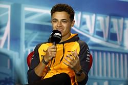"Maybe would have suited George more" - Lando Norris takes a sly dig at Mercedes with his helmet design
