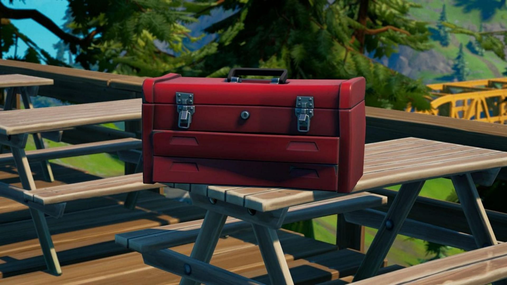 Where to find red Toolboxes in Fortnite Chapter 3 (Image via Epic Games)