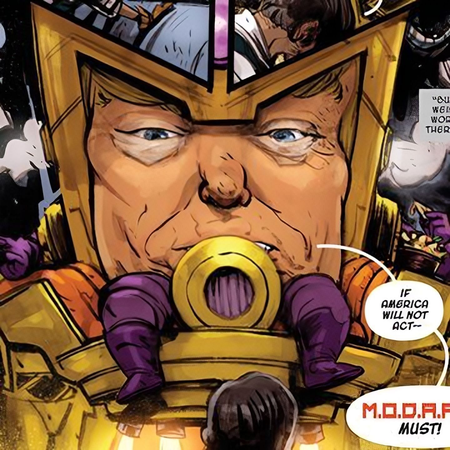 Donald Trump as M.O.D.A.A.K (Image via Marvel Comics)