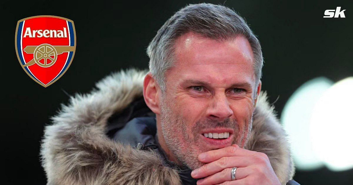 Jamie Carragher does not see the Gunners securing Champions League football next season.