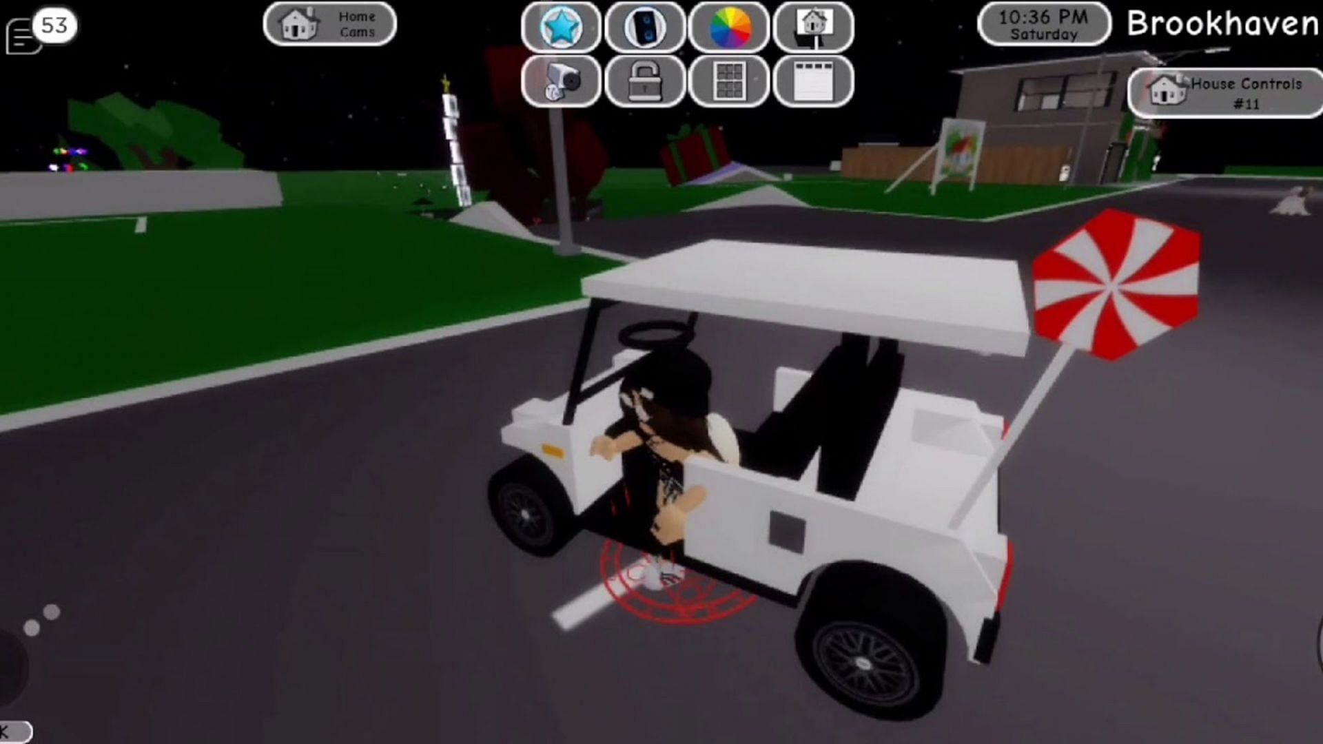 Golf cart in Roblox Brookhaven RP (Image via Roblox)