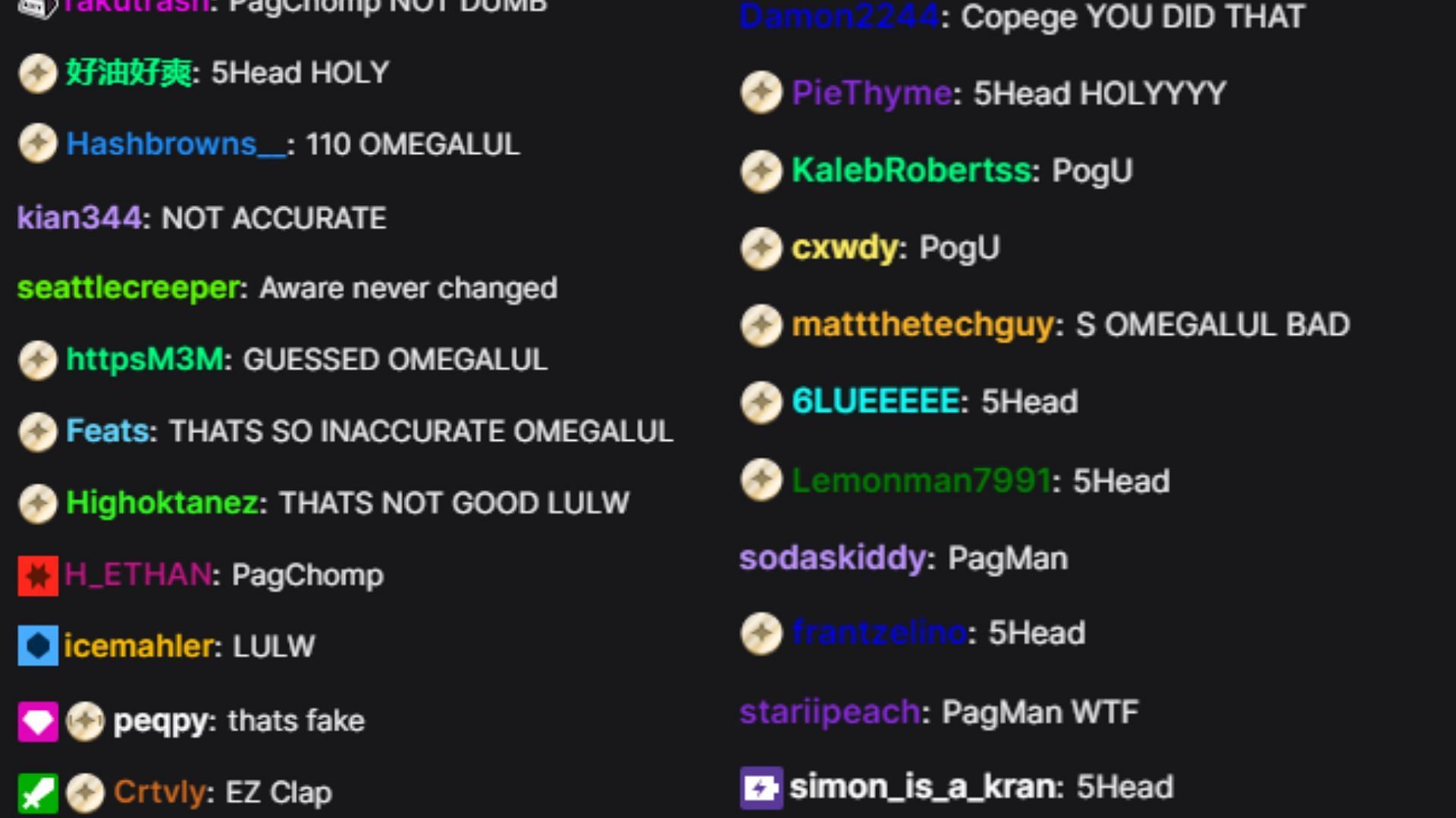Twitch chat at the time (Image via xQcOW/Twitch)