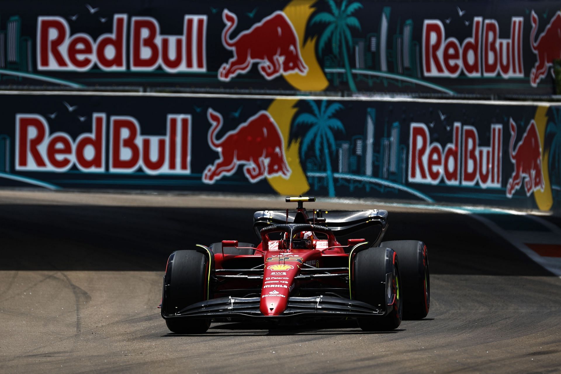 Carlos Sainz in action during the 2022 F1 Miami GP weekend. (Photo by Jared C. Tilton/Getty Images)