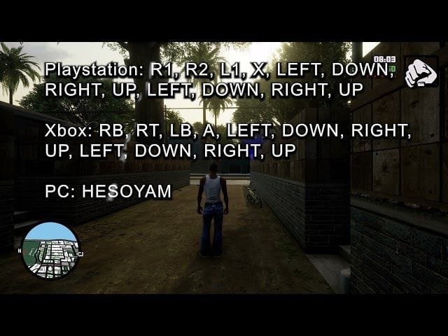 Top 5 GTA San Andreas: Definitive Edition cheat codes