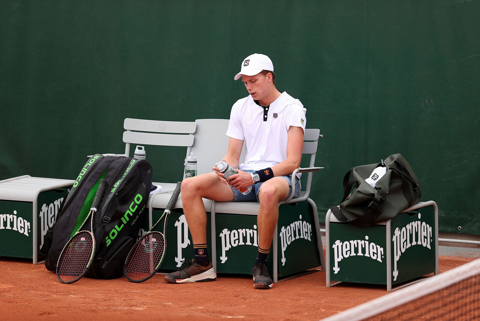 Jenson Brooksby slipped to a straight-sets loss in his opener at the French Open