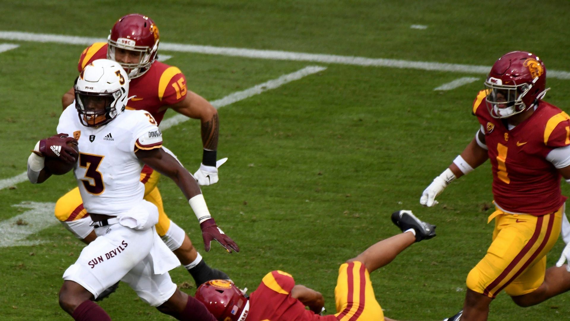 Rachaad White in action for Arizona