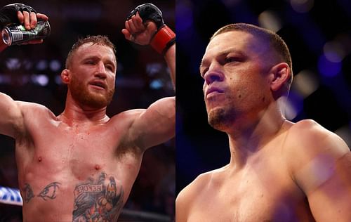 Justin Gaethje (left) & Nate Diaz (right)