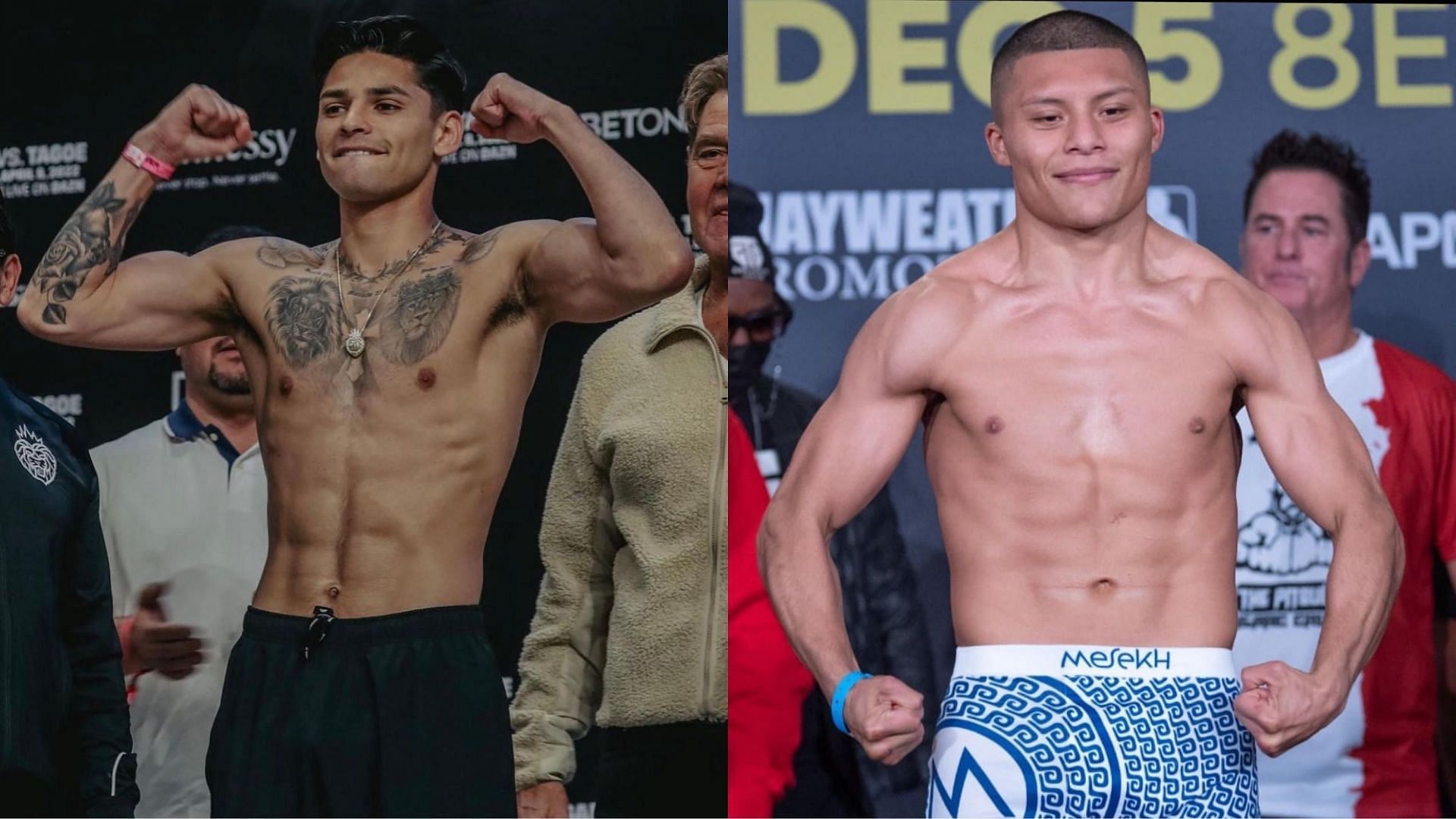 Ryan Garcia (left), Isaac Cruz (right) [images courtesy of Instagram]