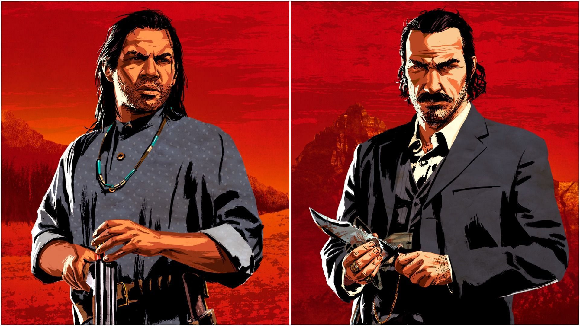 Charles Smith and Dutch van der Linde from Red Dead Redemption 2 (Image via Rockstar Games)