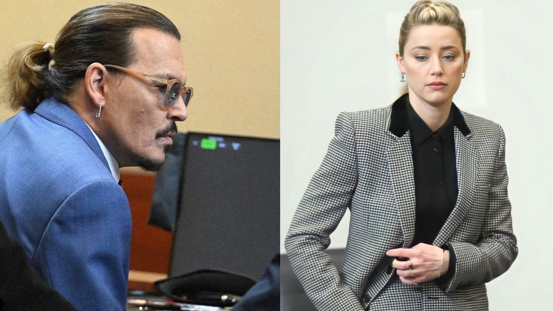 Amber Heard X Johnny Depp defamation trial (Image via @johnnydepp_daily, @truthforamber/Instagram)