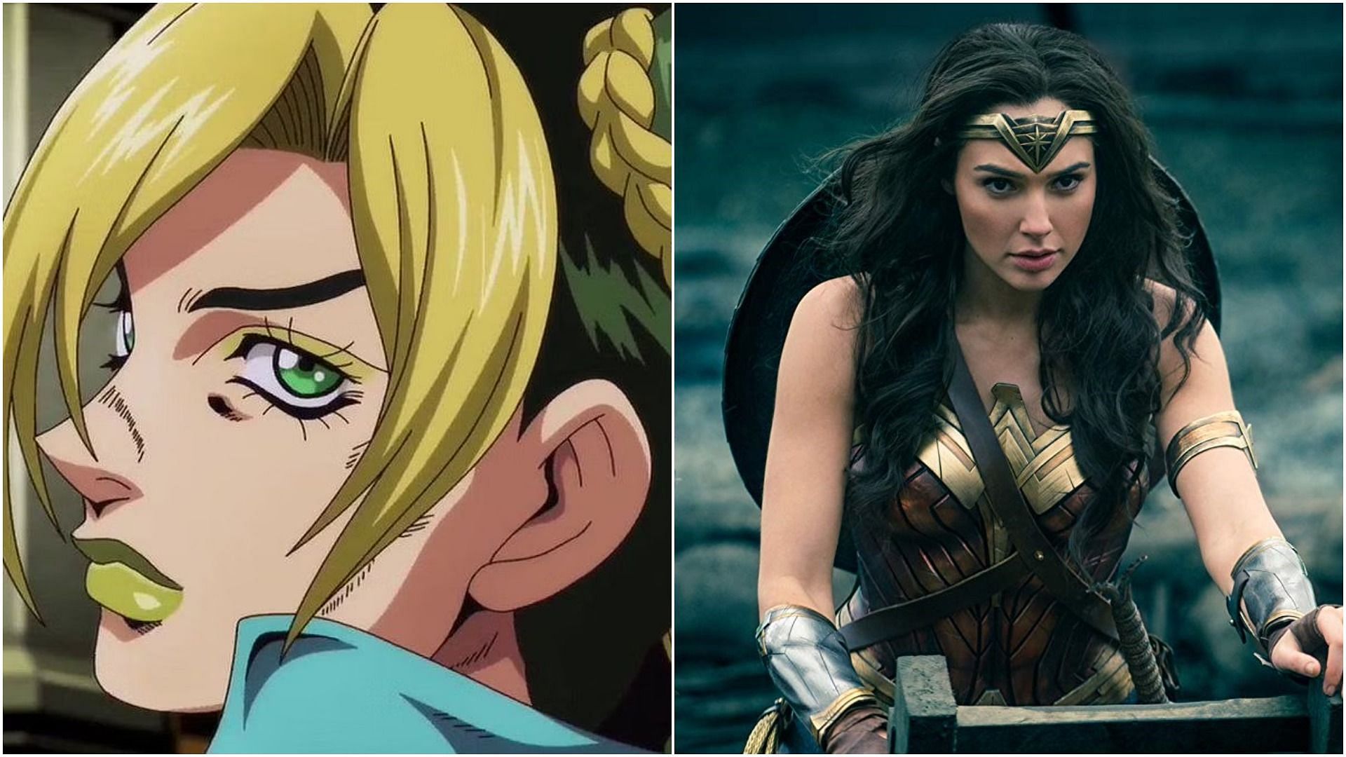 One odd similarity that Wonder Woman and Jolyne share (Images via Netflix and IMDb)