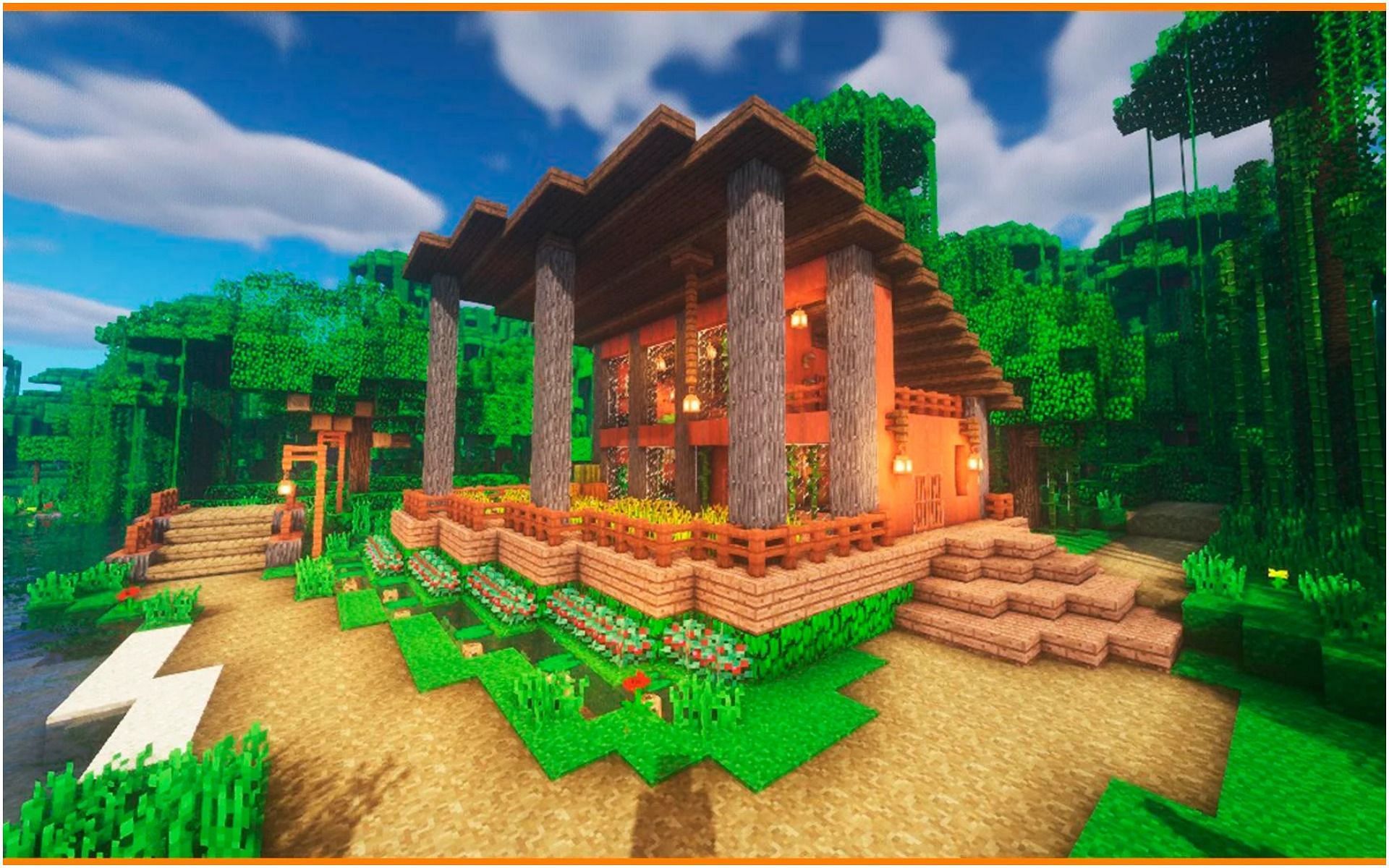 minecraft jungle temple house