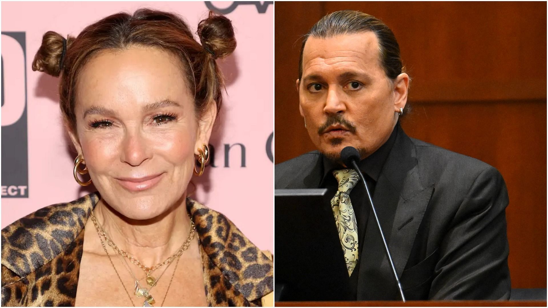 Jennifer Grey and Johnny Depp (Image via Amy Sussma/Getty Images and Jim Watson/AFP/Getty Images)