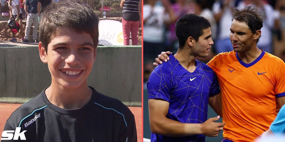Even when he was 13, Carlos Alcaraz considered Rafael Nadal to be his idol