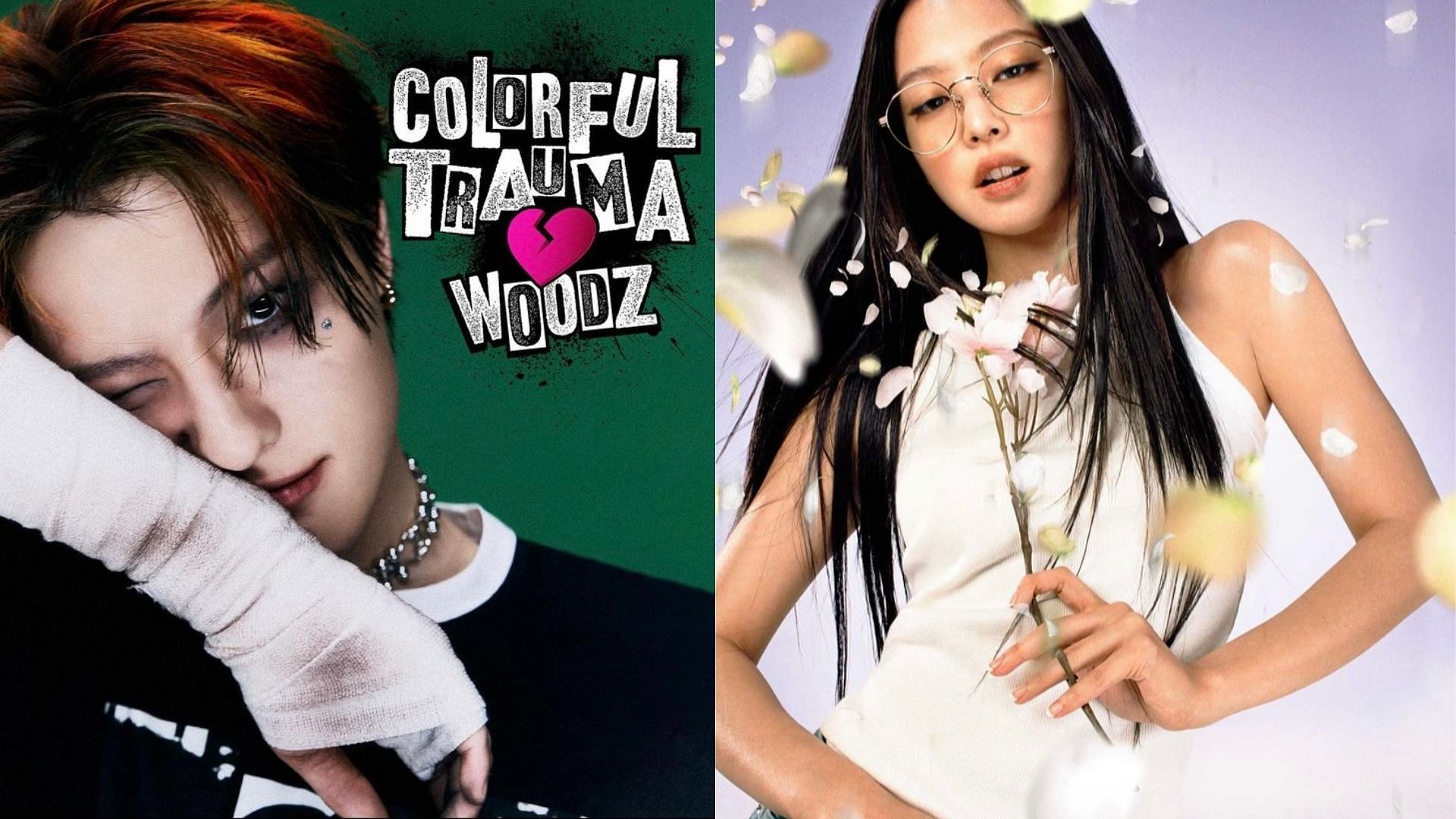 A still of the K-pop idols (Image via @jennierubyjane/@woodz_dnwm/Instagram)