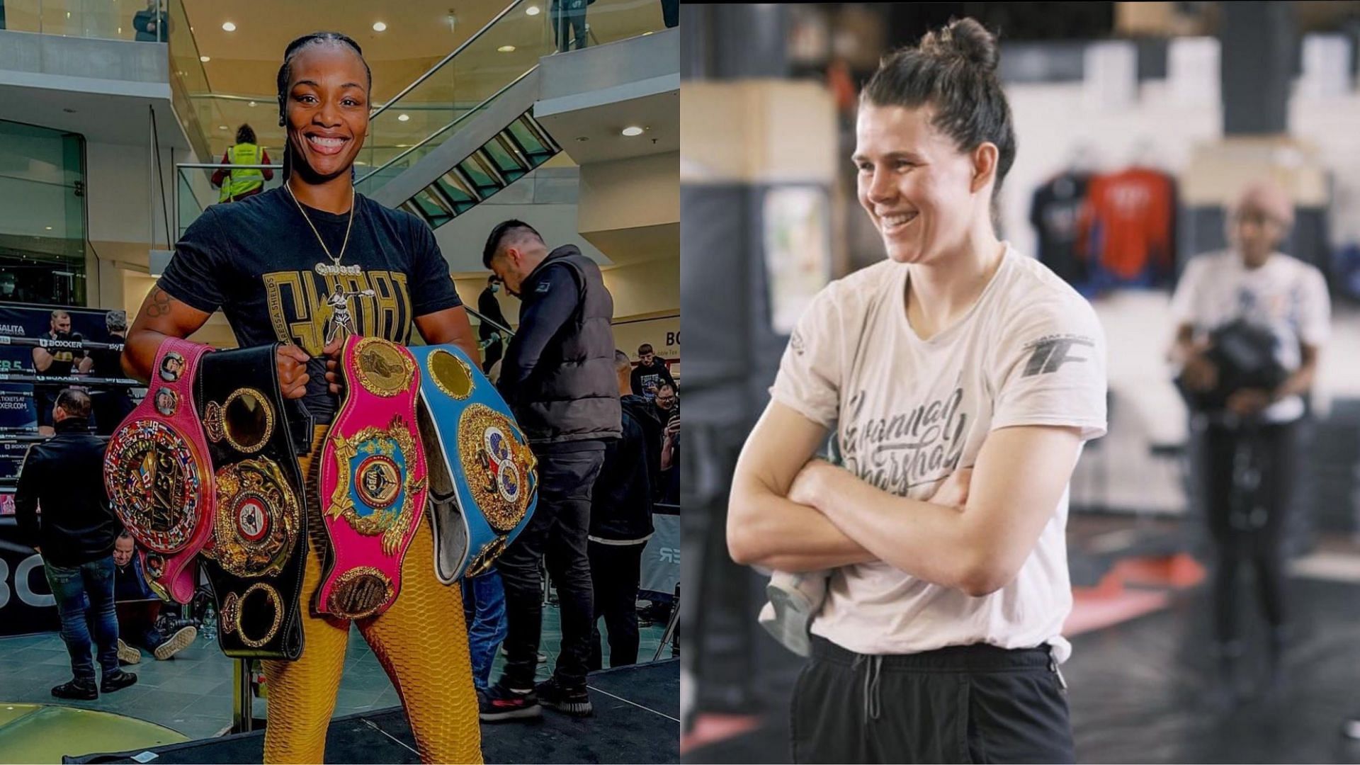 Claressa Shields (left, @claressashields), Savannah Marshall (right, @savmarshall1) [images courtesy of Instagram]