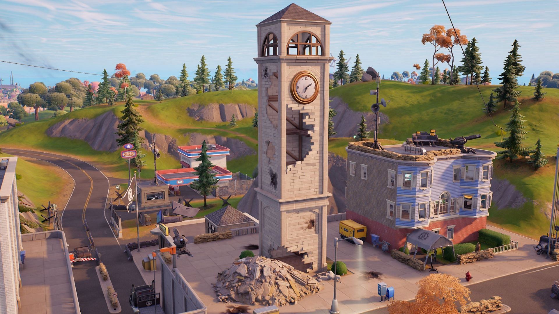 Tilted Towers will be obliterated entirely in Fortnite Chapter 3 Season 2 (Image via Sportskeeda)