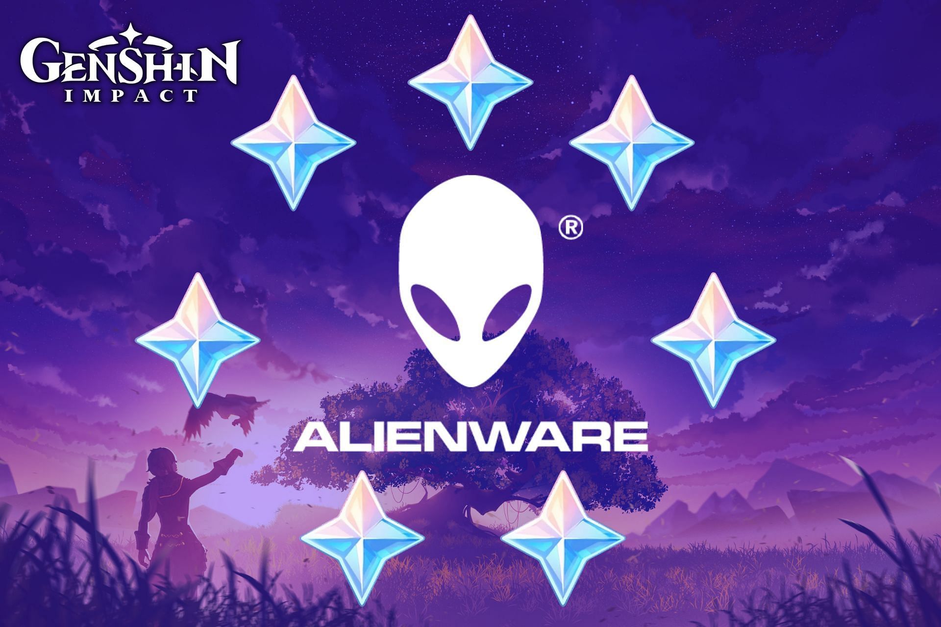 Alienware Arena giveaway 50 Primogems (Image via Sportskeeda)