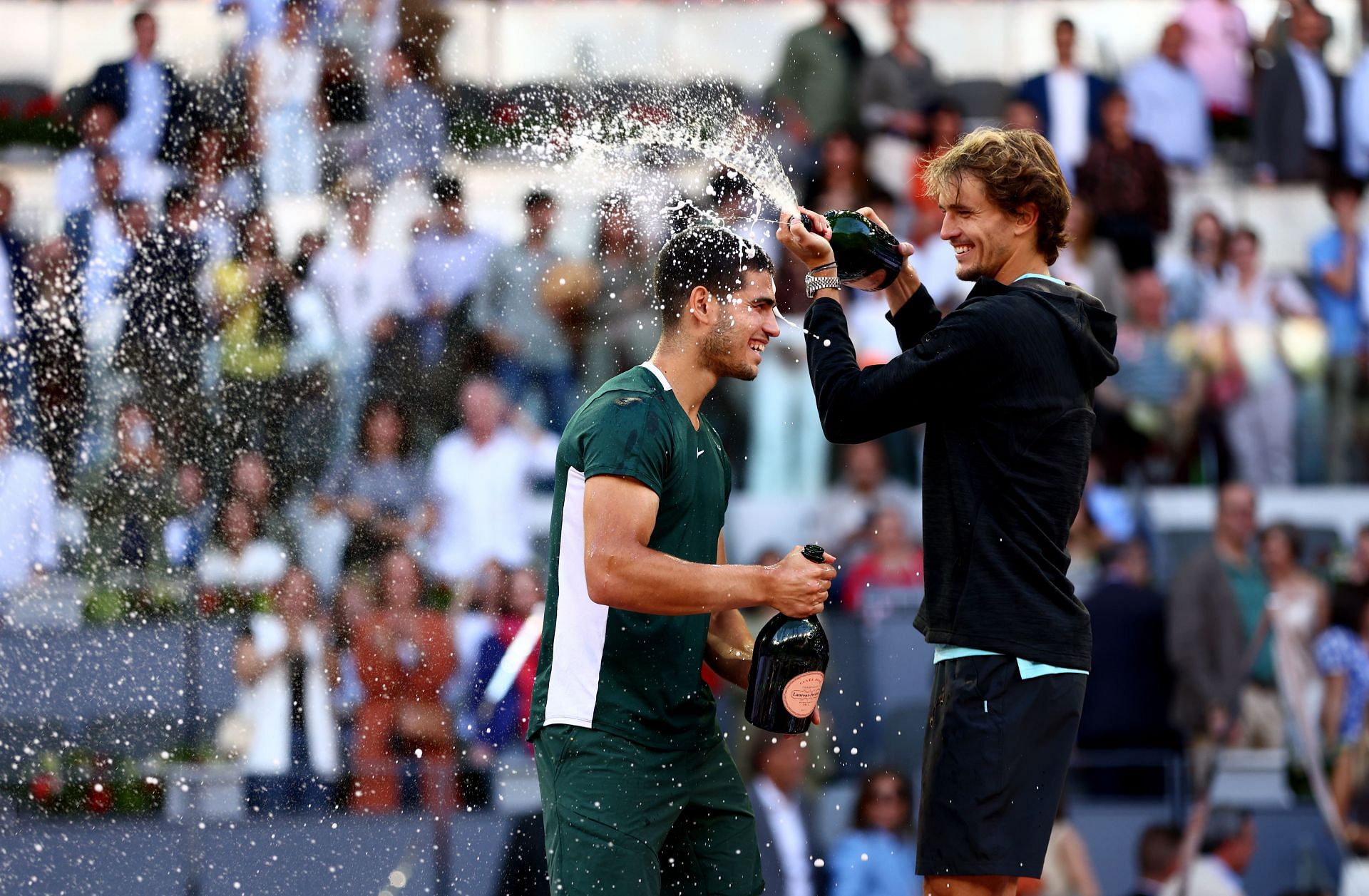 Alcaraz beat Alexander Zverev to clinch the Madrid Open title