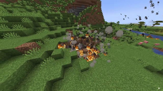 Minecraft Magic Explosion Minecraft player creates plugin that allows players to cast powerful spells