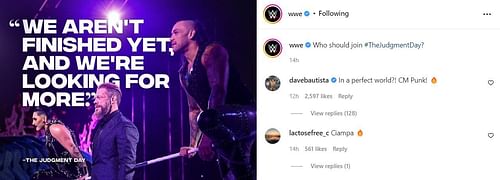 Batista seems to see potential in this odd pairing.