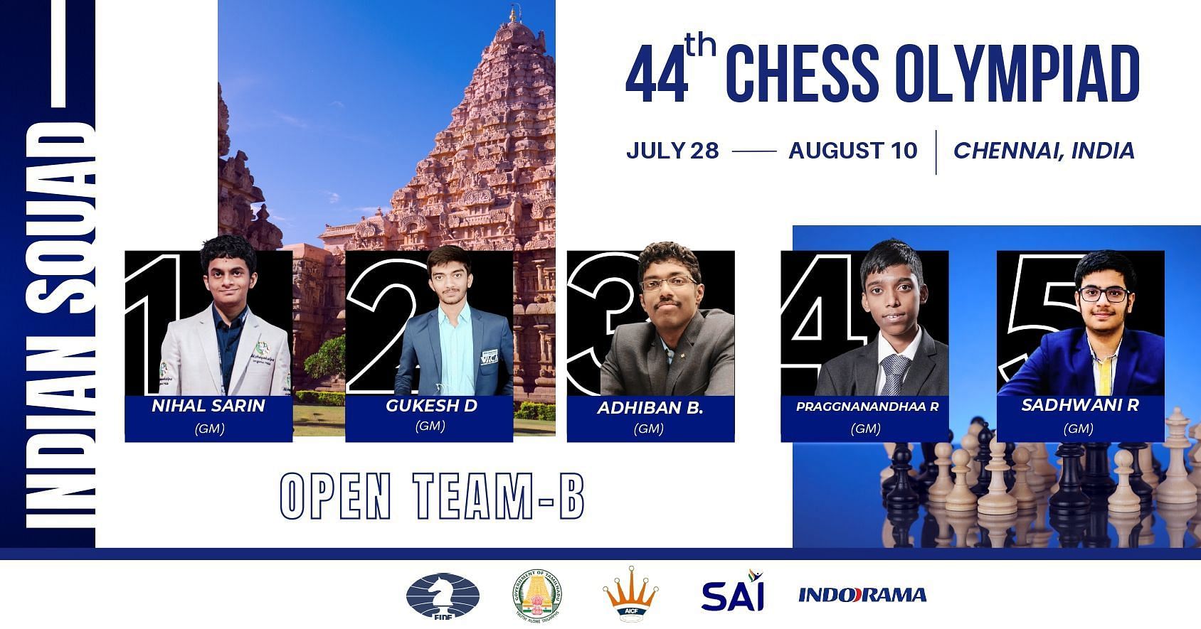 44th Chess Olympiad Medal Tally: Full Team Rankings and Standings of FIDE  2022 Event in Chennai