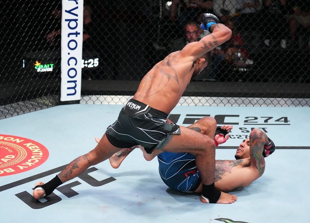 Joanderson Brito needed less than a minute to dispatch Andre Fili in his second octagon appearance