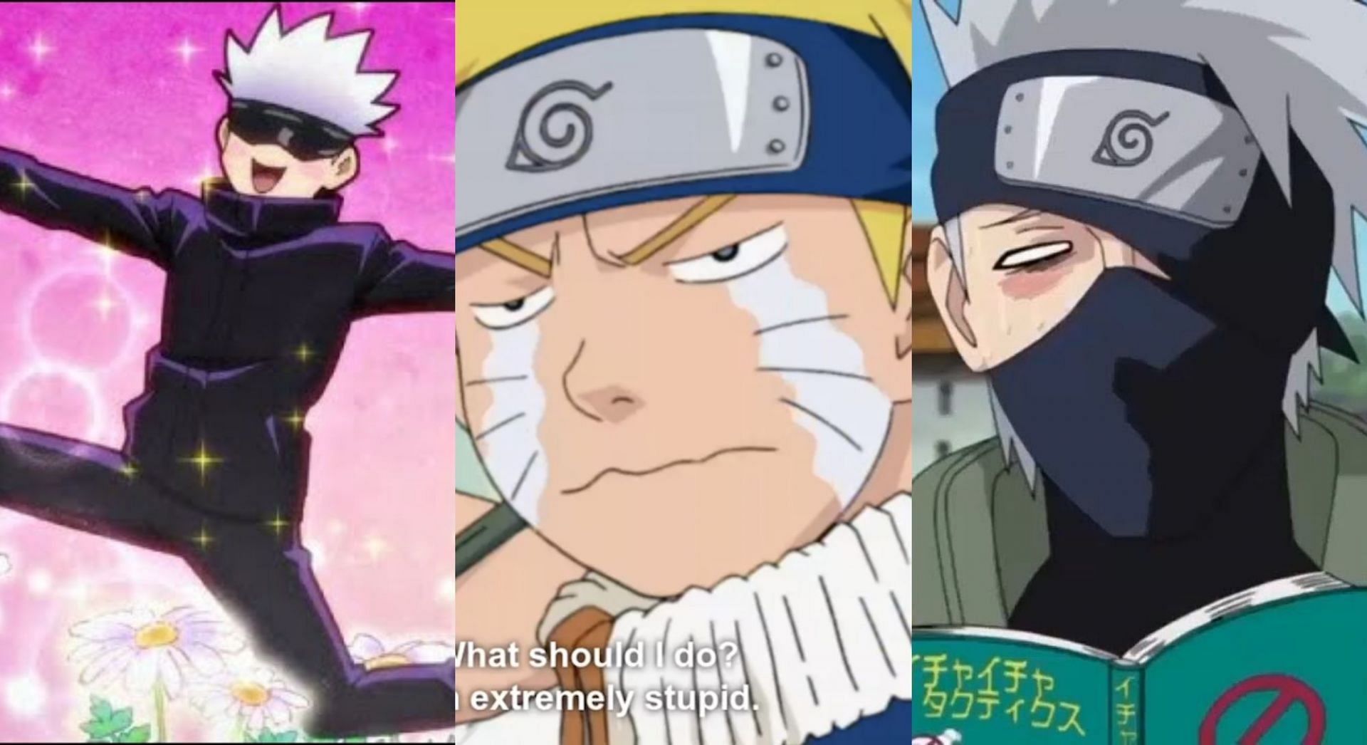 Gojo, Naruto, and Kakashi (Image via Studio Pierrot and MAPPA)