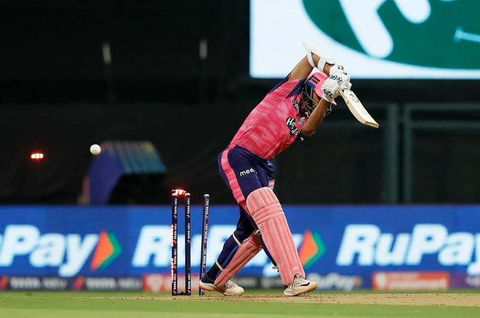 Yashasvi Jaiswal managed just four runs in his only outing against RCB in IPL 2022 [P/C: iplt20.com]