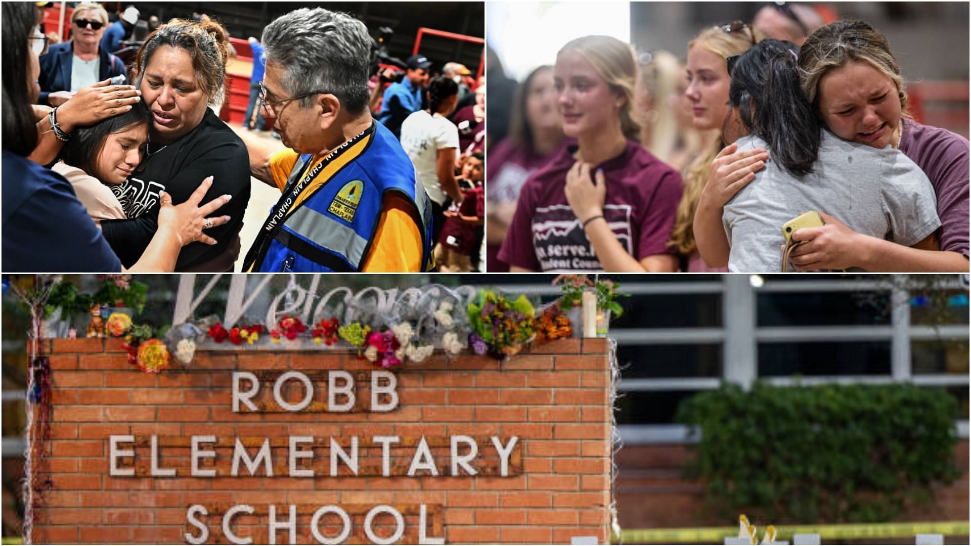 Survivors of the Texas Elementary school incident with one of them as Miah Cerillo (top left) (Image via Getty)